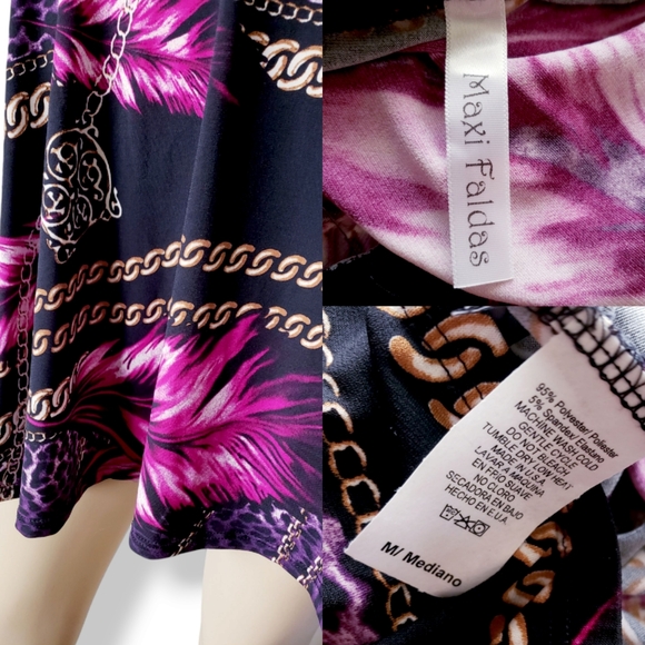 Chainlink, Floral & Leopard Print Off Shoulder Dress - Picture 6 of 8